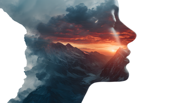 Inner Landscape, isolated on transparent background