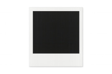 Vintage instant photo frame displaying transparent background, preserving nostalgic memories with retro-inspired aesthetic