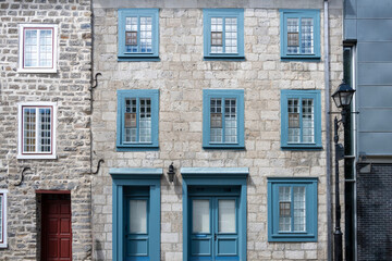 Building facade in Old Montreal 