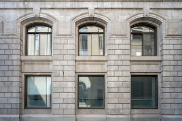 Building facade in Old Montreal 