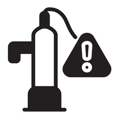 water pump glyph icon