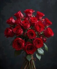 bouquet of red roses