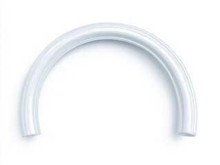 Obraz premium Smooth, light gray arc, architectural trim