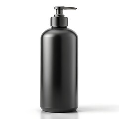 Sleek Black Pump Bottle Mockup:  Elegant, Modern, and Minimalist Product Packaging Design.