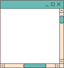 Obraz premium Y2k Retro Window