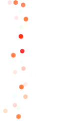 Colorful shiny glowing bokeh light overlay effect on transparent background design element