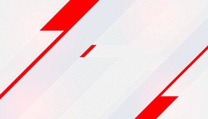 Abstract red and white diagonal stripes on white background. Vector illustration.