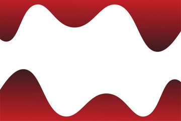Abstract Red Wave Border: Modern, Elegant, and Minimalist Design Template.