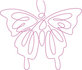 Butterfly Line Art