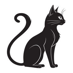Black Cat Vector Illustration