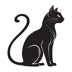 Black Cat Vector Illustration