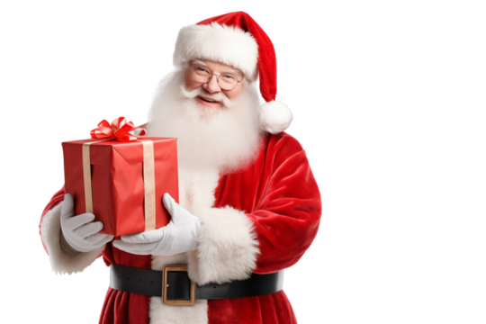 Santa Claus on a transparent background