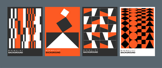 Minimal geometric design for flyers, posters, brochure covers, backgrounds, wallpapers, typography, or other printed products. Vector illustration. © pgmart