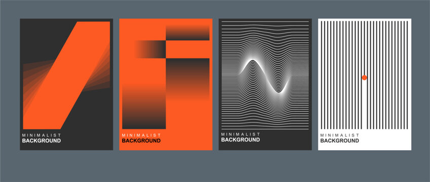 Minimal geometric design for flyers, posters, brochure covers, backgrounds, wallpapers, typography, or other printed products. Vector illustration.