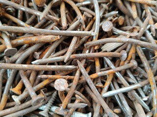 rusted nails texture