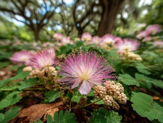 Close-up of pink flowering plants in a garden