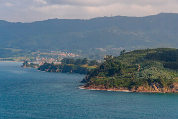 Fototapeta premium Paisaje en Lastres, Asturias, España.