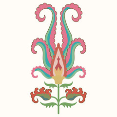 This new design showcases a traditional Uzbek ornament, drawing inspiration from the rich heritage of Turkic nomadic cultures. Featuring intricate geometric patterns, stylized animal and plant motifs