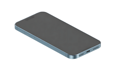 Modern smartphone mockup realistic 3d render sleek design with blank screen for your content