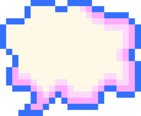 Fototapeta premium Speech Bubble Pixel