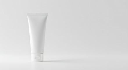 Blank White Tube Mockup - Cosmetic Product Packaging
