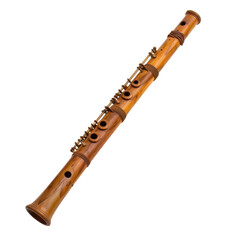 Fototapeta premium Elegant wooden clarinet showcasing craftsmanship and musical heritage