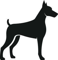 Charming dog illustration with vibrant colors and clean lines