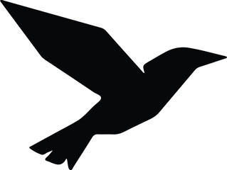 Illustrator Vector Bird flying graphic illustration of wildlife silhouette