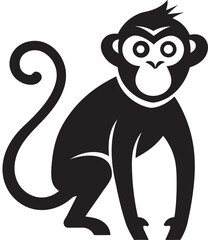 Playful monkey illustration with vibrant colors