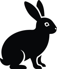 Charming rabbit illustration with vibrant colors and classic typography