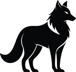 Majestic wolf illustration in vibrant colors