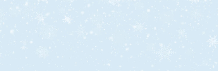 Winter background, snowflakes on a beautiful background, Christmas background for cards, snowfall. Snowy nature landscape, winter dust png.	
