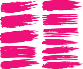 Obraz premium A colorful collection of hand-drawn watercolor brush strokes, a perfect design element for art and decoration