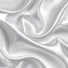 Obraz premium Elegant White Gray Satin Texture with Silver Sheen Fabric