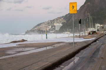 hangover on Leblon beach in Rio de Janeiro.