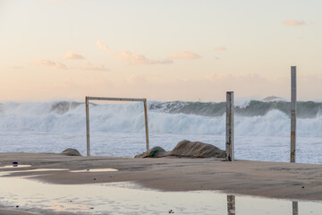 hangover on Leblon beach in Rio de Janeiro.