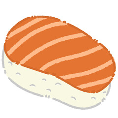 Sake Sushi Illustration