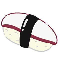 Tako Sushi Illustration