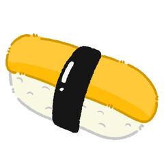 Tamago Sushi Illustration
