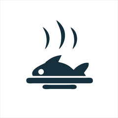 Fish icon, simple icon. Vector icon. Fish icon with white background. Fish icon. Trendy and modern icons. Symbol for the graph.