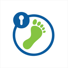 foot print icon isolated on white background from baby shower collection. trendy foot print icons and modern foot print symbols for logos, web, apps, UI. simple print foot sign icon.