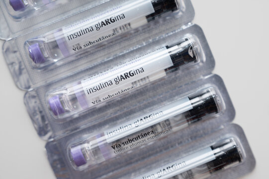 Insulin glargine cartridges for subcutaneous administration, showing the importance of diabetes management