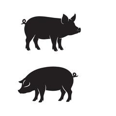 Pig Standing Silhouette Vector Illustration

Black and White Pig Side View Outline

Farm Pig Standing Animal Design