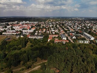 Siedlce w lecie z lotu ptaka, Mazowsze, Polska/Siedlce town aerial view in summer, Mazovia, Poland © Pictofotius