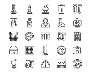 Lab Line Icons