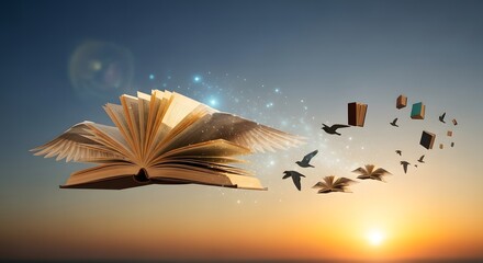 Unlock imagination, knowledge soars with winged books
