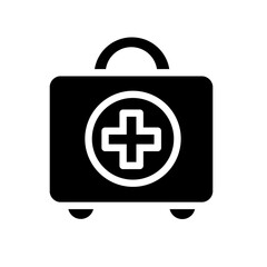medical kit box glyph icon