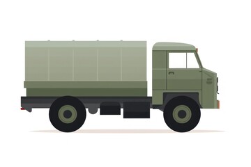 Obraz premium Army truck transportation illustration vehicle.