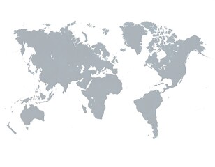 Fototapeta premium Simple world map