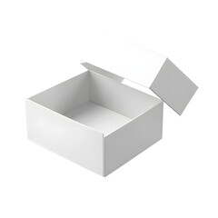 Elegant Open White Box with Minimalistic Design for Professional Presentations